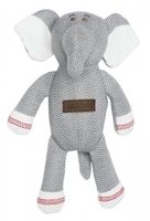 Juddlies Design Cottage Collection - Rassel Baumwolle (Bio) - Elefant - Driftwood Grey