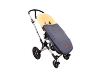 Kaiser 6512072 Lammfellfußsack für Bugaboo und Joolz navy melange