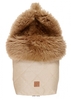 Kaiser Fußsack Nelly Lammfell cappuccino sand melange