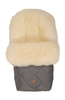Kaiser Fußsack Nelly Ltd. Edition Lammfell milky sand Koll. anthrazit melange