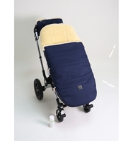 Kaiser Lammfellfußsack Bujoo navy