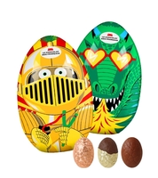 Le chocolat des Français - Osterei - Gianduja Zartbitter & Karamell Vollmilchschokolade,  250g