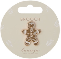 Leevje Brosche Gingerbread Man