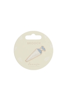 Leevje Brosche School Cone Blue