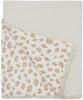 Leevje Große Tagesdecke "leoprint & cappuccino" zum Wenden