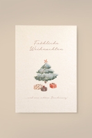 Leevje Karte Weihnachtsbaum Fröhliche Weihnachten aus Holzschliffpappe