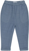 Leevje Leinenhose mit Taschen 74/80 blue