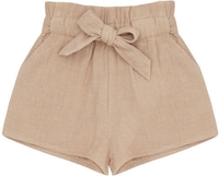 Leevje Leinenshorts mit Gürtel 86/92 sand