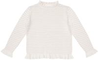 Leevje Mini-Me Feinstrickpullover mit Rüschen Gr. 122/128