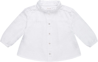 Leevje Mini-Me Oversized Bluse aus Musselin weiß Gr. 86/92
