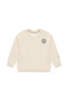 Leevje Oversized Sweatshirt - Peace begins with a smile in Cappuccino 98/104