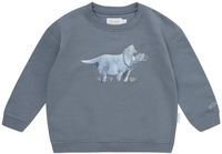 Leevje Oversized Sweatshirt Big Triceratops - blue