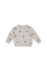 Leevje Oversized Sweatshirt Field of daisies 86/92 beige