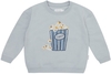 Leevje Oversized Sweatshirt Popcorn - light blue