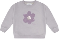 Leevje Oversized Sweatshirt Sparkling Flower - lavender 74/80