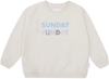 Leevje Oversized Sweatshirt Sunday Funday - beige