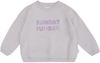 Leevje Oversized Sweatshirt Sunday Funday - lavender 122/128
