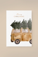 Leevje Postkarte Christmas Van merry christmas