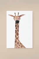 Leevje Postkarte Giraffe