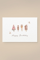 Leevje Postkarte Ice Cream Happy Birthday