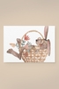 Leevje Postkarte Osterhase im Korb