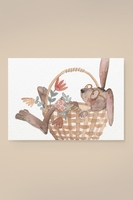 Leevje Postkarte Osterhase im Korb