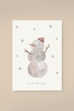 Leevje Postkarte Schneemann "Let it snow"