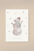 Leevje Postkarte Schneemann "Let it snow"