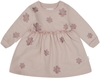 Leevje Sweatkleid Flower Power - dusty rose