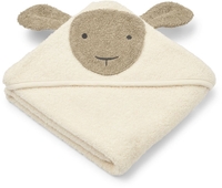Liewood Albert Kapuzenbadetuch Schaf Creme de la creme