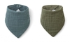 Liewood Andrea Lätzchen aus Bio-Baumwolle 2er Pack Whale blue faune green mix