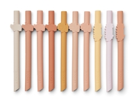 Liewood Badu Strohhalm 10er Pack Safari rose multi mix