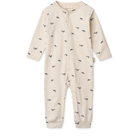 Liewood Birk Bedruckter Pyjama-Einteiler 74/80 Peach mini / Sea shell