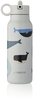 Liewood Falk Wasserflasche 350ml Whales / Cloud blue