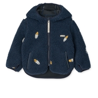 Liewood Mara Fleecejacke mit Öhrchen Gr.104 Rocket / Classic navy
