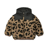 Liewood Niko Fleece-Pufferjacke - Mega Leo Oat Mix Gr.110