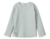 Liewood Noah Seersucker Badeshirt Sea blue white