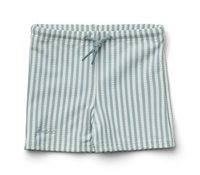 Liewood Otto Seersucker Badehose Sea blue white Gr.98 sea blue/white