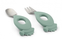 Liewood Stanley Besteckset Dino peppermint