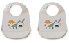 Liewood Tilda Silikon Lätzchen 2er Pack Dino mix