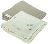Little Dutch Musselin Tuch Swaddle 70x70,  Little Farm / Olive