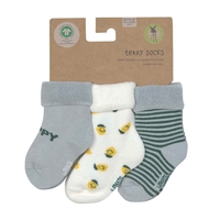 Lässig Baby Socken Frottee 3er Pack 12-24 Monate Lemon light blue