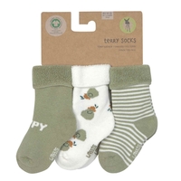 Lässig Baby Socken Frottee 3er Pack 12-24 Monate Pear light khaki