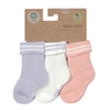 Lässig Baby Socken Frottee 3er Pack 12-24 Monate Stripes pastel lilac peach
