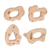Lässig Beißringe aus Holz Little Mateys - 4er Set