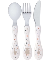 Lässig Besteck Set 3tlg. Tiny Farmer weiß
