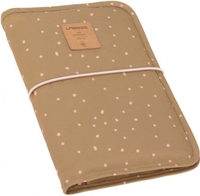 Lässig Casual Changing Pouch kleine Wickeltasche Dots curry