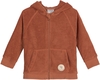Lässig Frottee Kapuzenjacke 74/80 rust