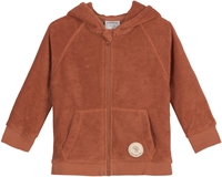 Lässig Frottee Kapuzenjacke 74/80 rust