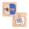 Lässig Holzpuzzle Little Mateys Hund,  2er Set